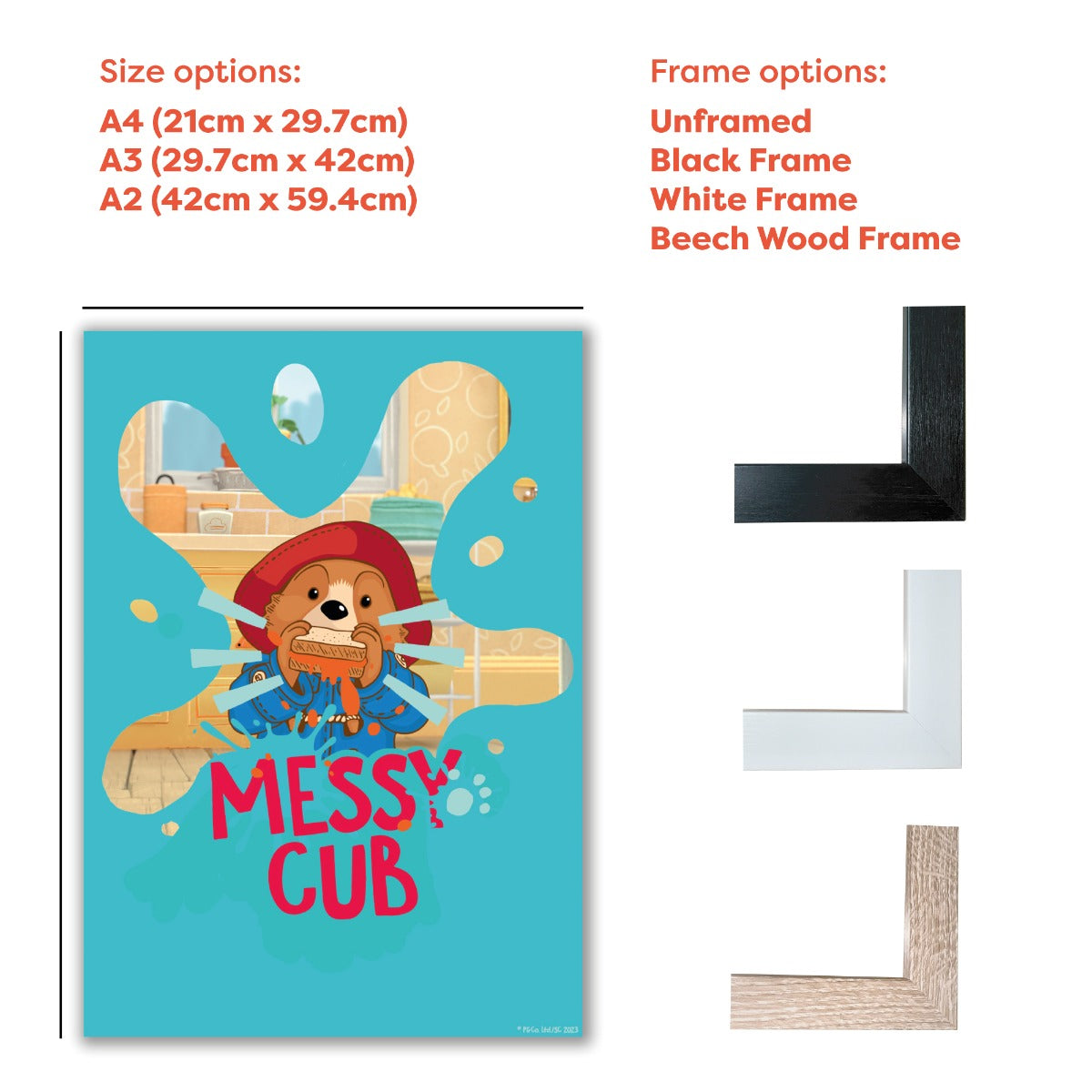 Paddington Bear TV Print - Messy Club Wall Art