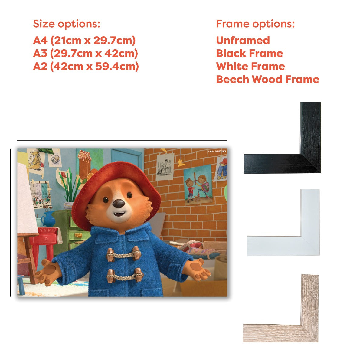 Paddington Bear TV Print - Open Arms Studio Wall Art