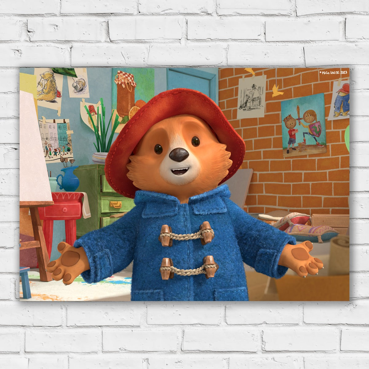 Paddington Bear TV Print - Open Arms Studio Wall Art