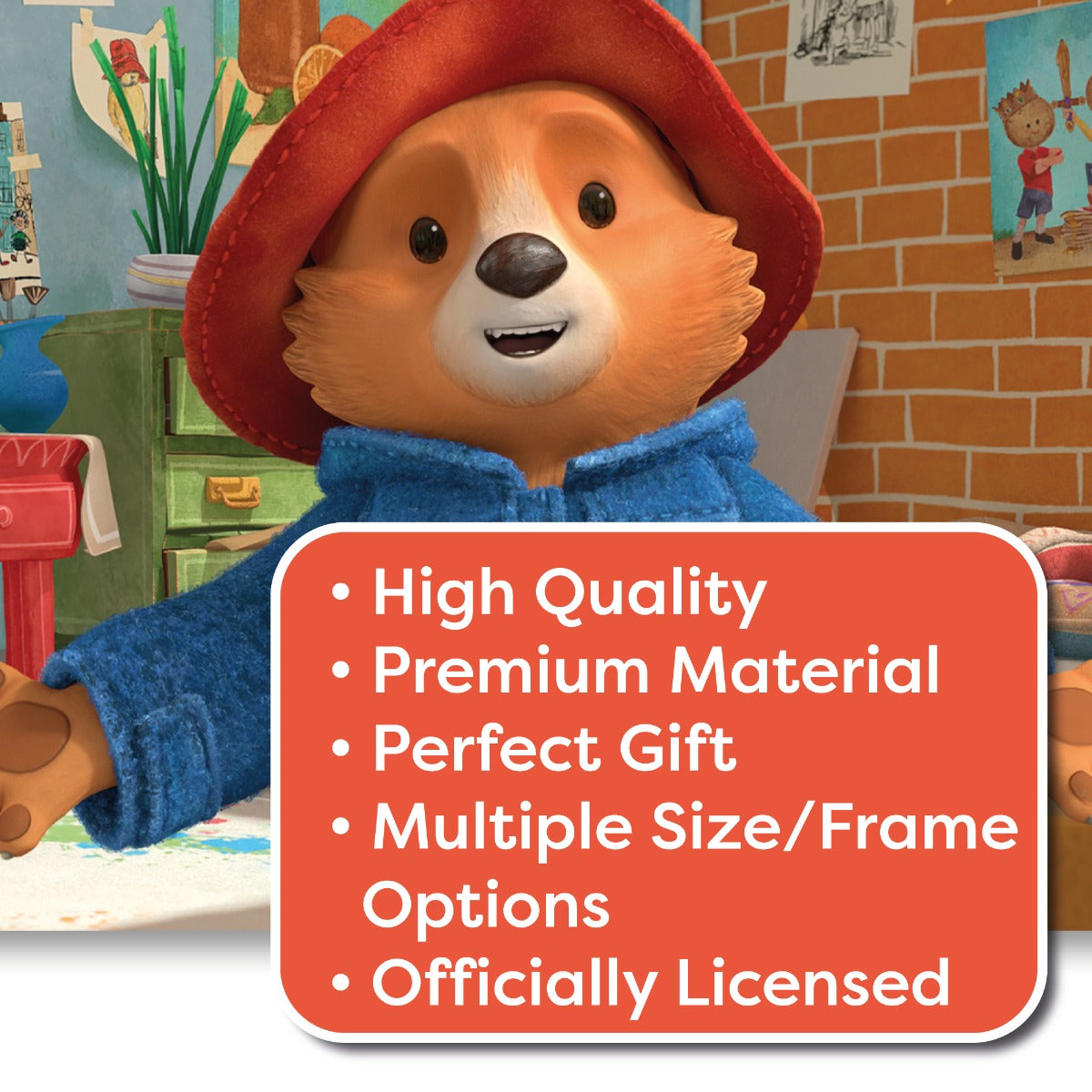 Paddington Bear TV Print - Open Arms Studio Wall Art