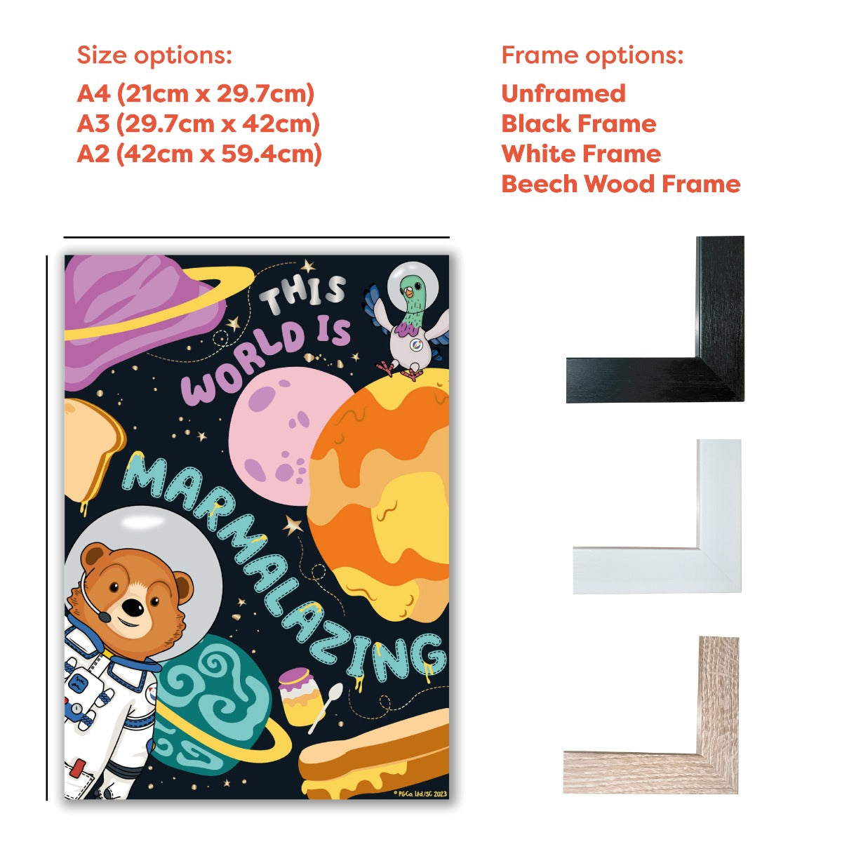 Paddington Bear TV Print - Space This Word is Marmalazing