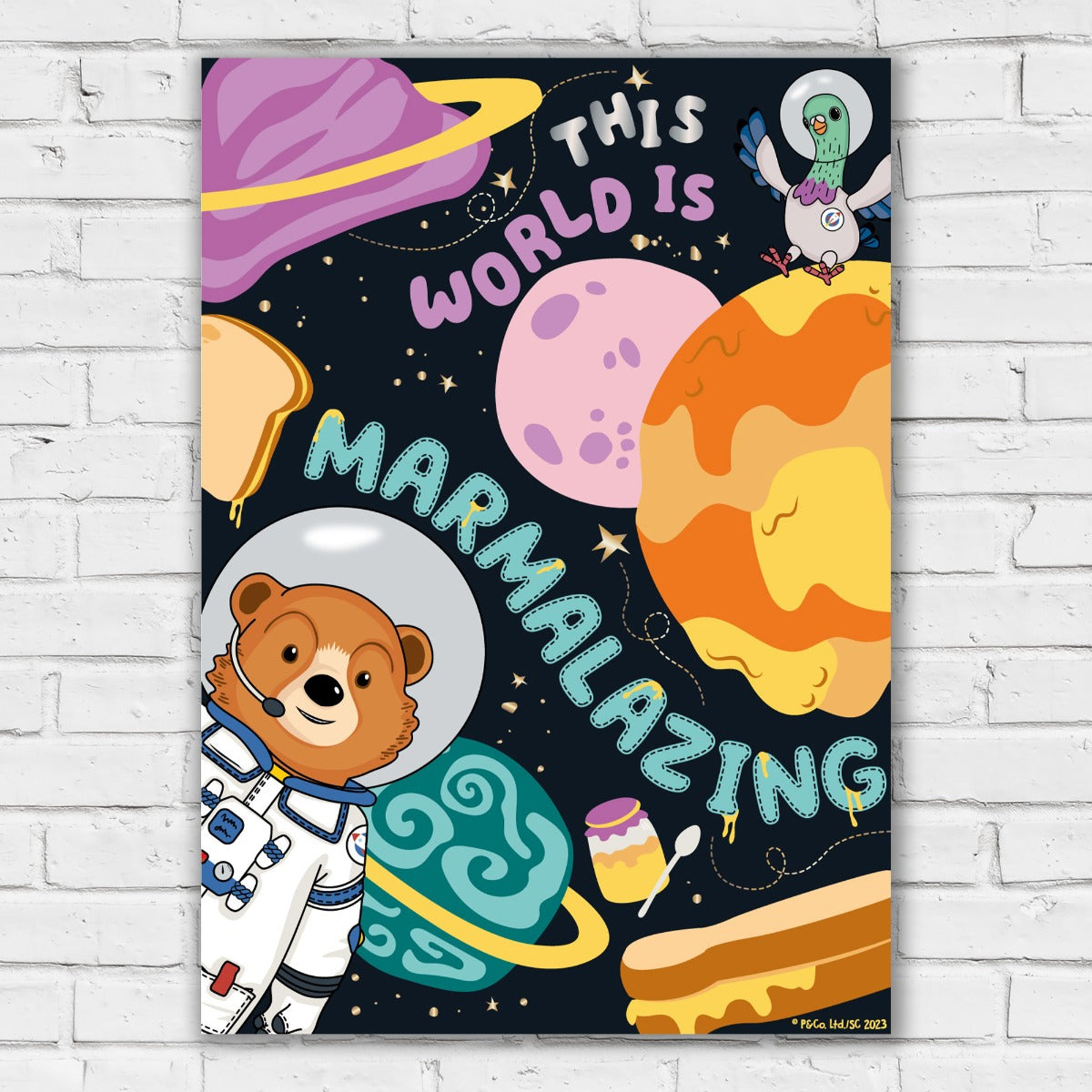 Paddington Bear TV Print - Space This Word is Marmalazing