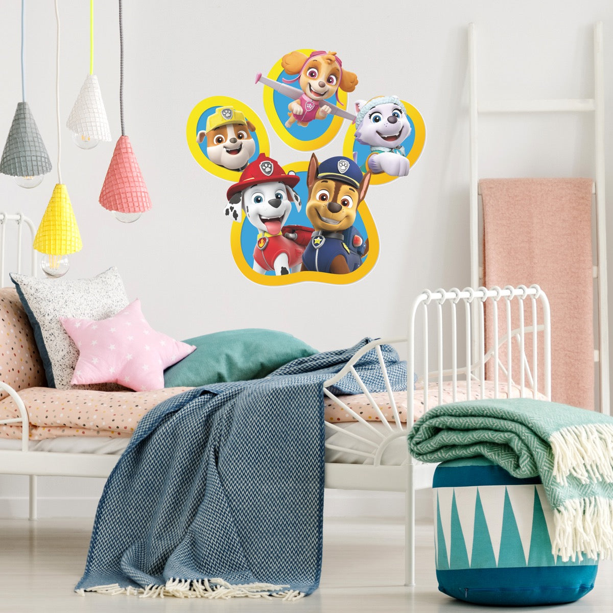 Paw Patrol Group Paw Print Wall Sticker