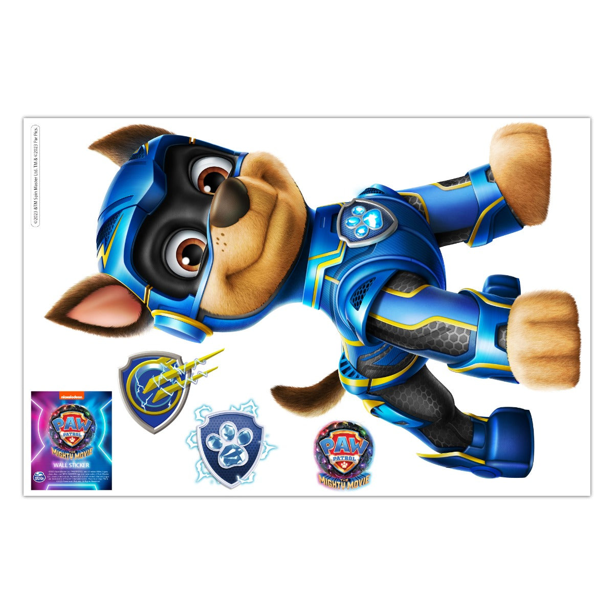 Paw Patrol The Mighty Movie Chase Wall Sticker