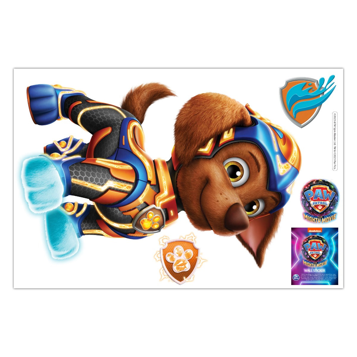 Paw Patrol The Mighty Movie Zuma Wall Sticker