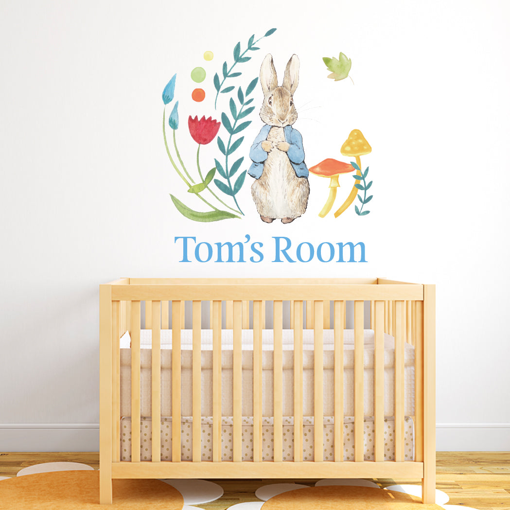 Peter Rabbit Personalised Wall Sticker Mural