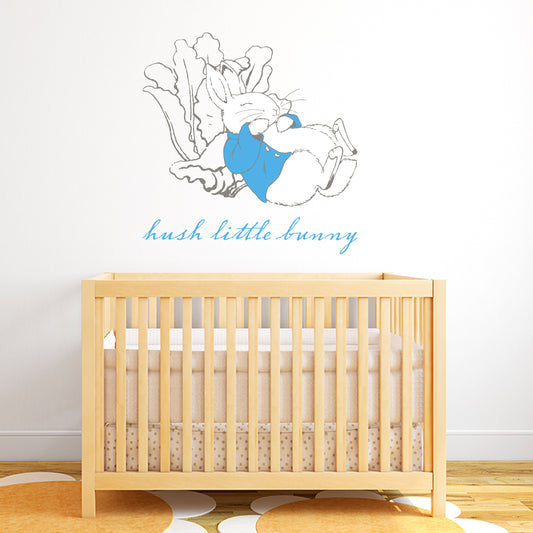 Peter Rabbit Hush Little Bunny Wall Sticker