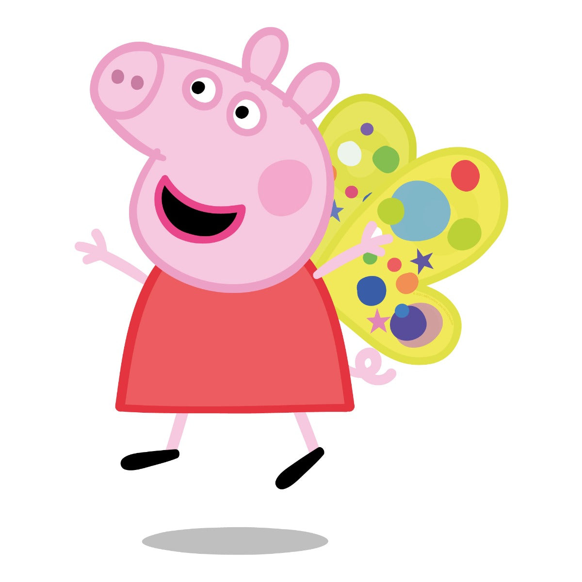 Peppa Pig Wall Sticker - Peppa Pig Butterfly Wings Wall Sticker