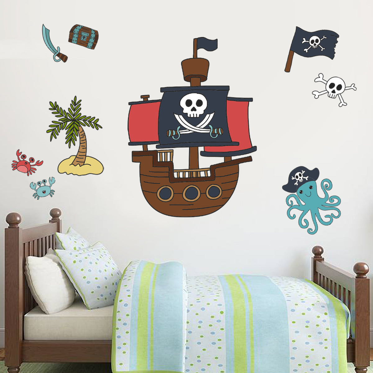 Pirate Wall Sticker Set Pirate Ship