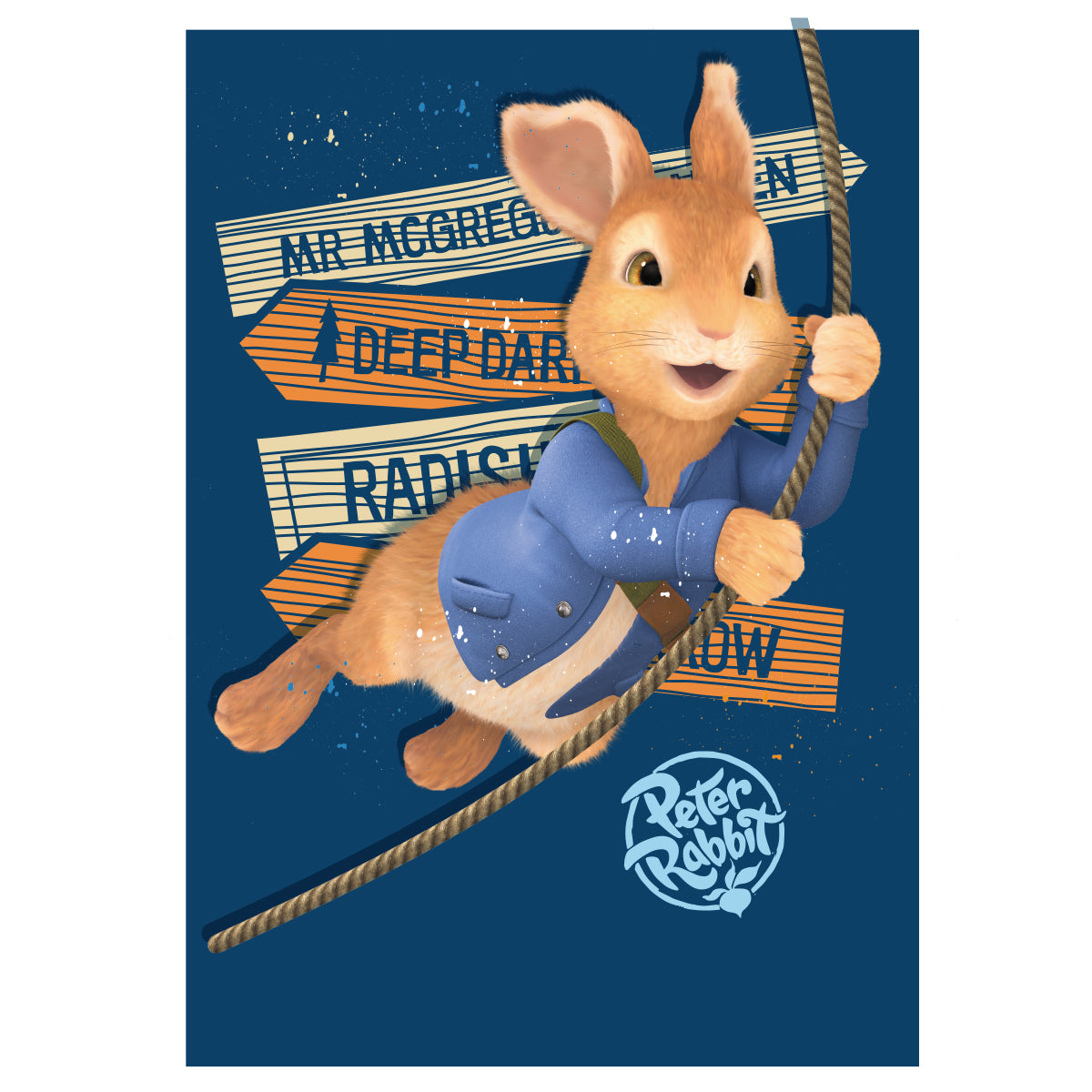 Peter Rabbit Rope Swing Wall Sticker Mural