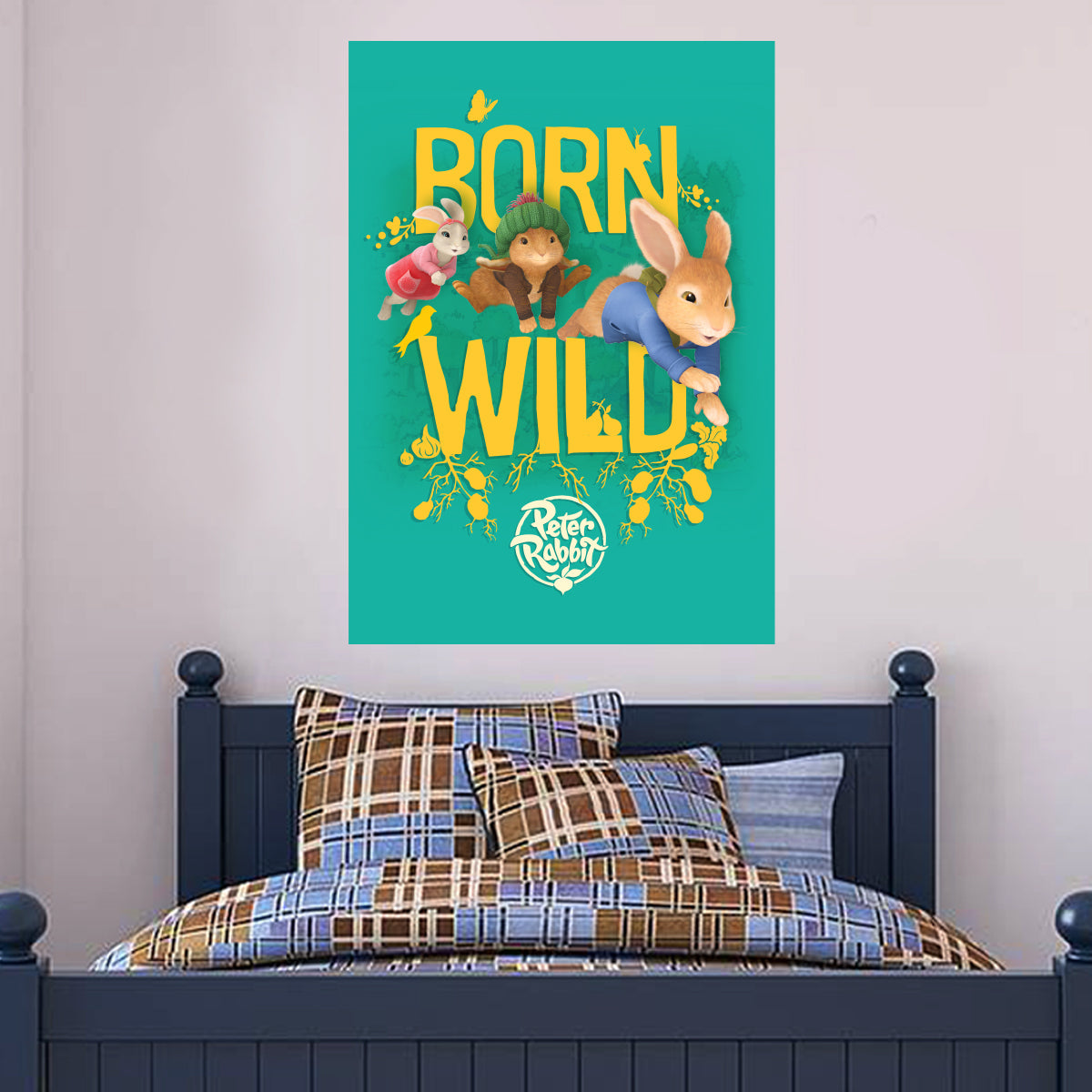 Peter Rabbit Born Wild Wall Sticker Mural