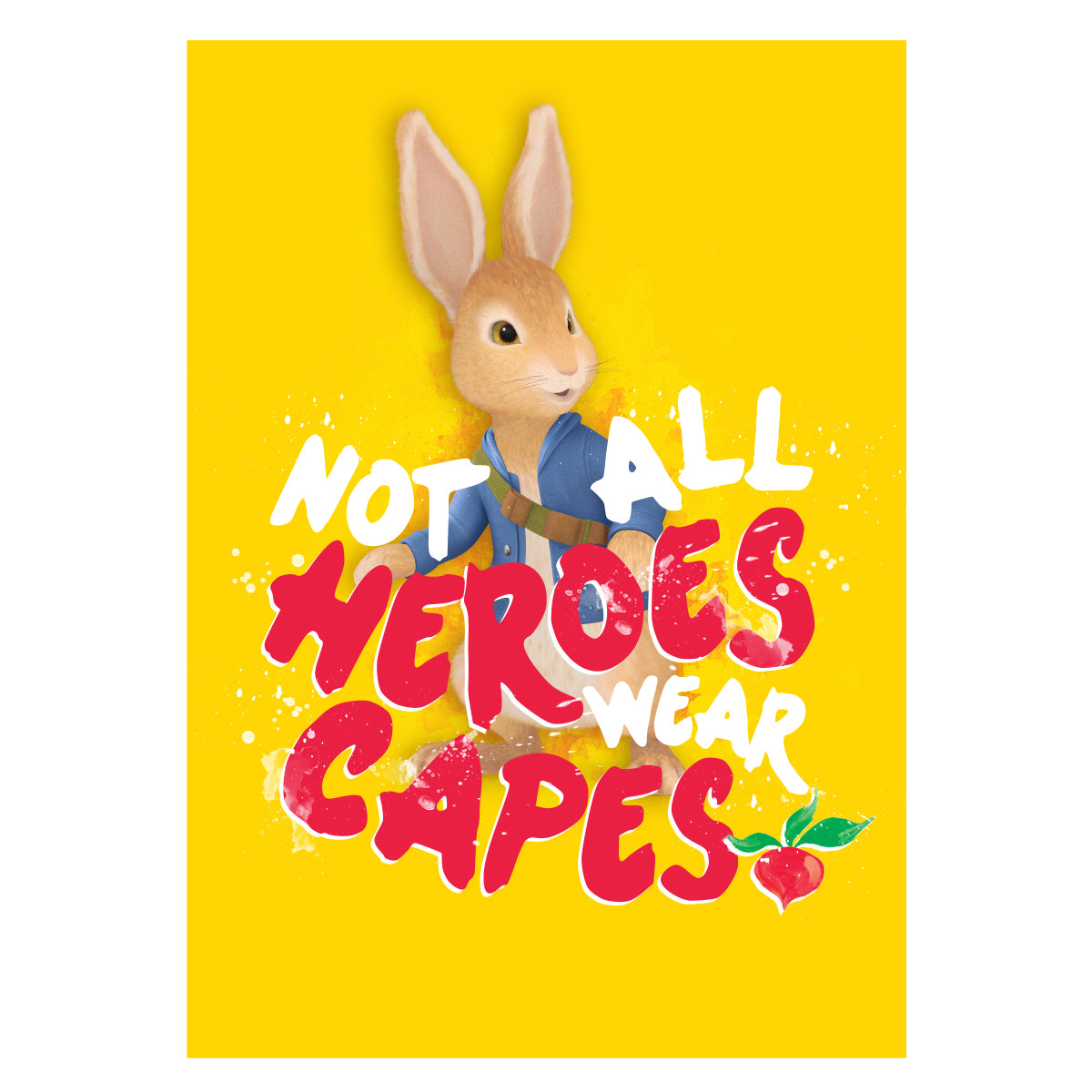 Peter Rabbit Not All Heroes Wear Capes Wall Sticker Mural