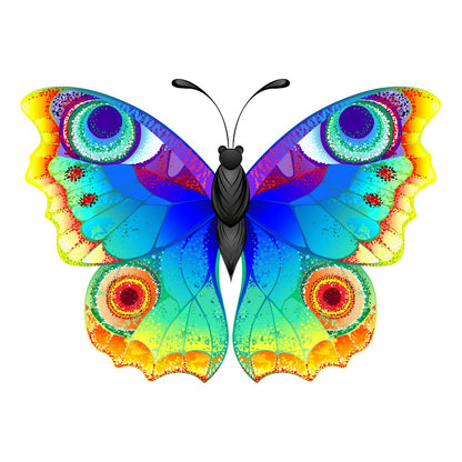 Rainbow Wall Sticker - Rainbow Butterfly
