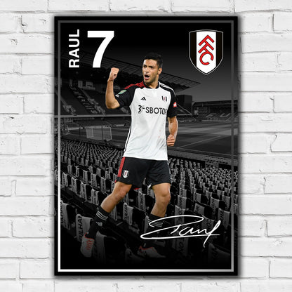 Fulham FC Print - Raul 23/24 Player Poster