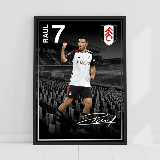 Fulham FC Print - Raul 23/24 Player Poster