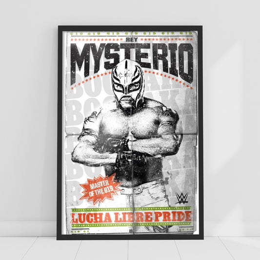 WWE Print - Rey Mysterio Lucha Libre Pride Poster