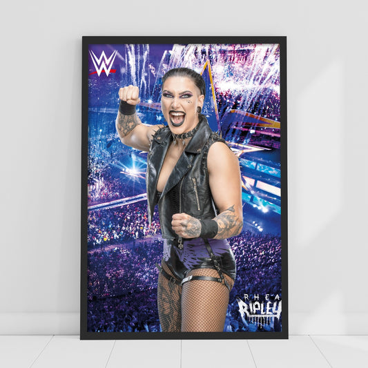 WWE Print - Rhea Ripley Crowd Poster