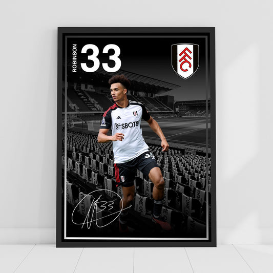 Fulham FC Print - Robinson 23/24 Player Poster