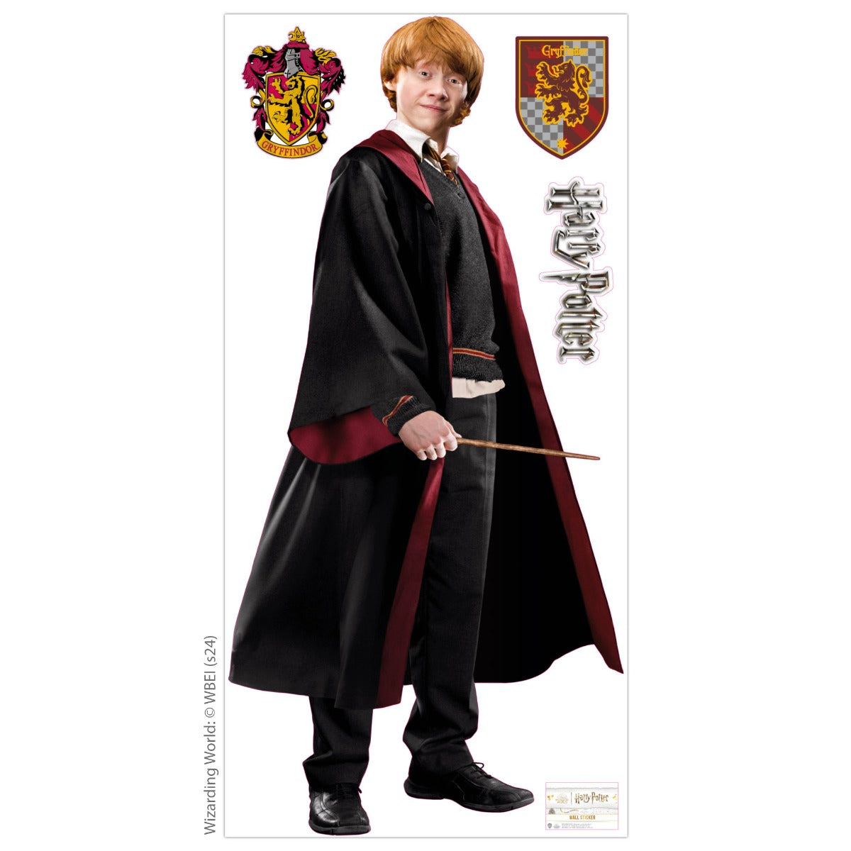HARRY POTTER Wall Sticker - Ron Weasley 2nd Year Cut Out Wall Decal Wizarding World Art