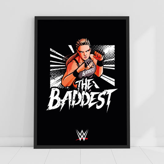 WWE Print - Ronda Rousey The Baddest Poster