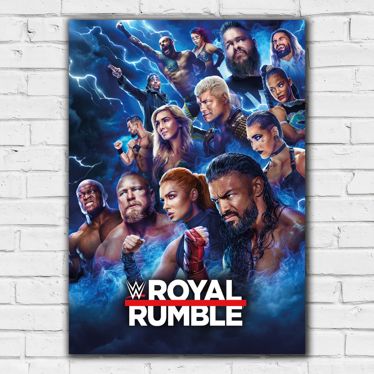 WWE Print - Royal Rumble Lightning Poster