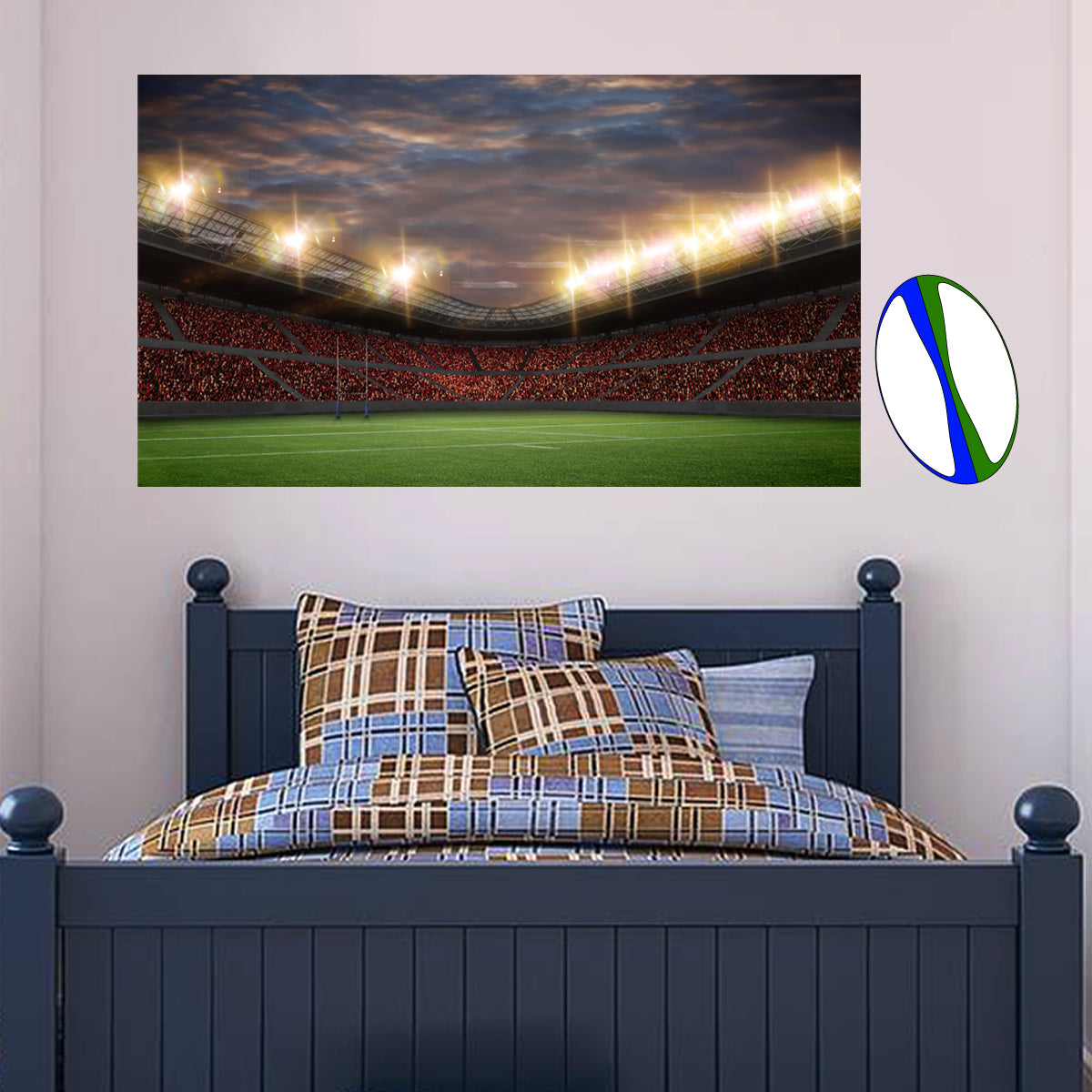 Rugby Stadium Wall Sticker