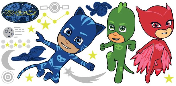 PJ Masks: Night Time Wall Sticker Set