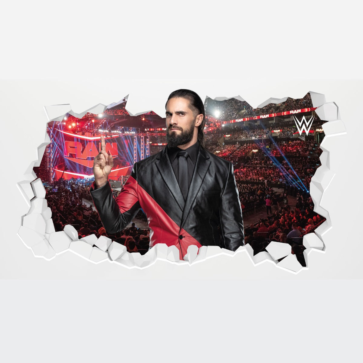 WWE - Seth Rollins Broken Wall Sticker