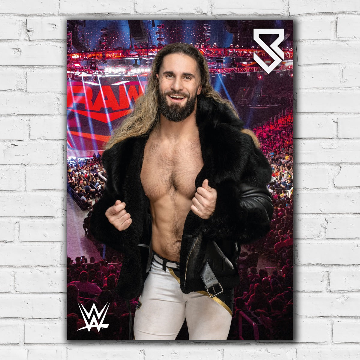 WWE Print - Seth Rollins Crowd Poster