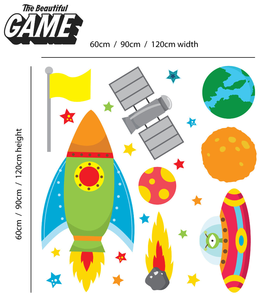 Space Wall Sticker Set