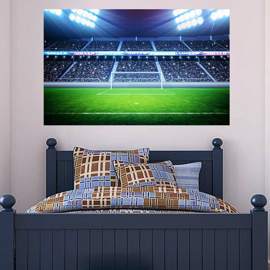 Football Stadium Goal Wall Sticker
