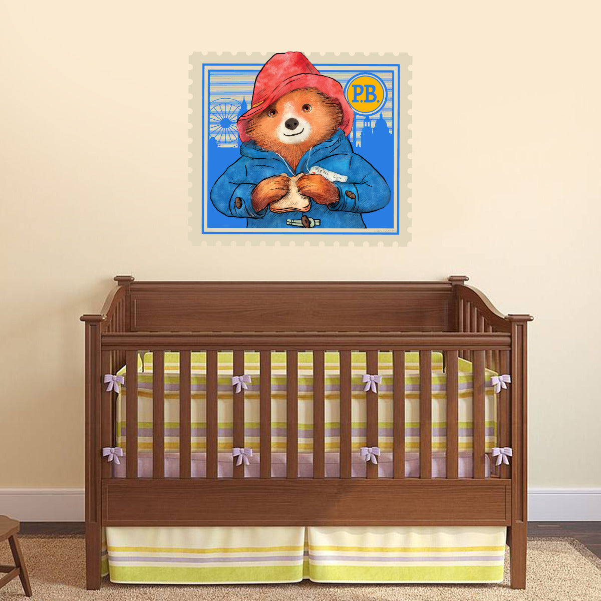 Paddington Bear Paddington Stamp Wall Sticker