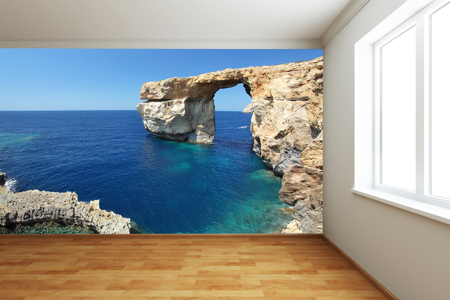 Coastline Arched Cliff Wall Mural