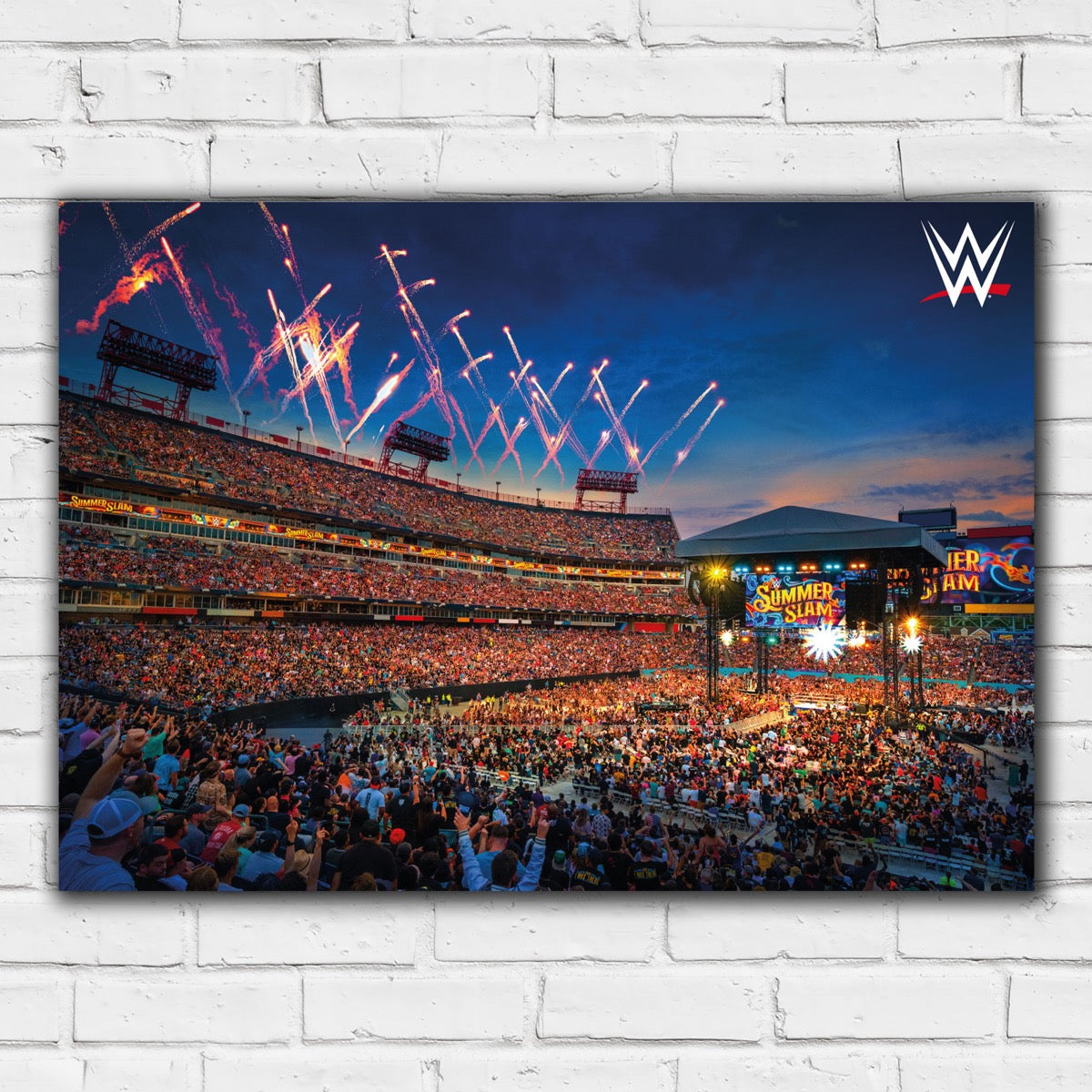 WWE Print - SummerSlam Fireworks Poster