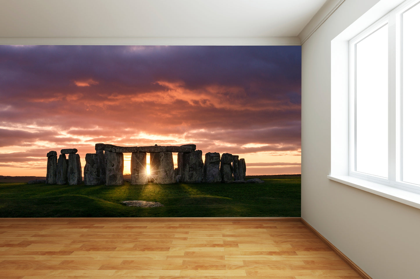 Stone Henge at Sunset Wall Mural