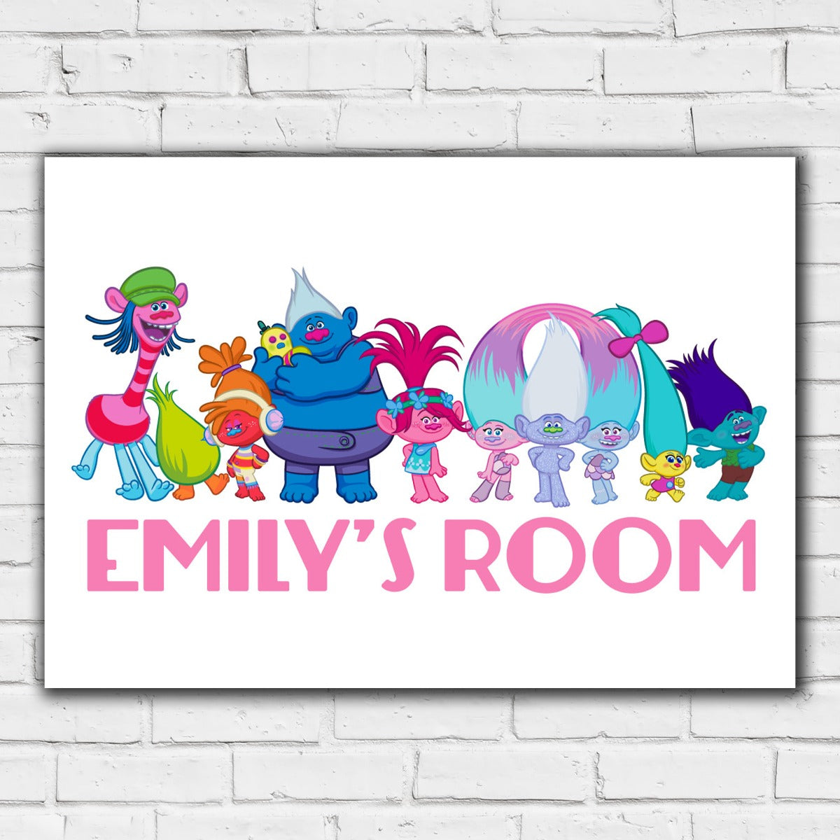 Trolls Print - Group Personalised Name