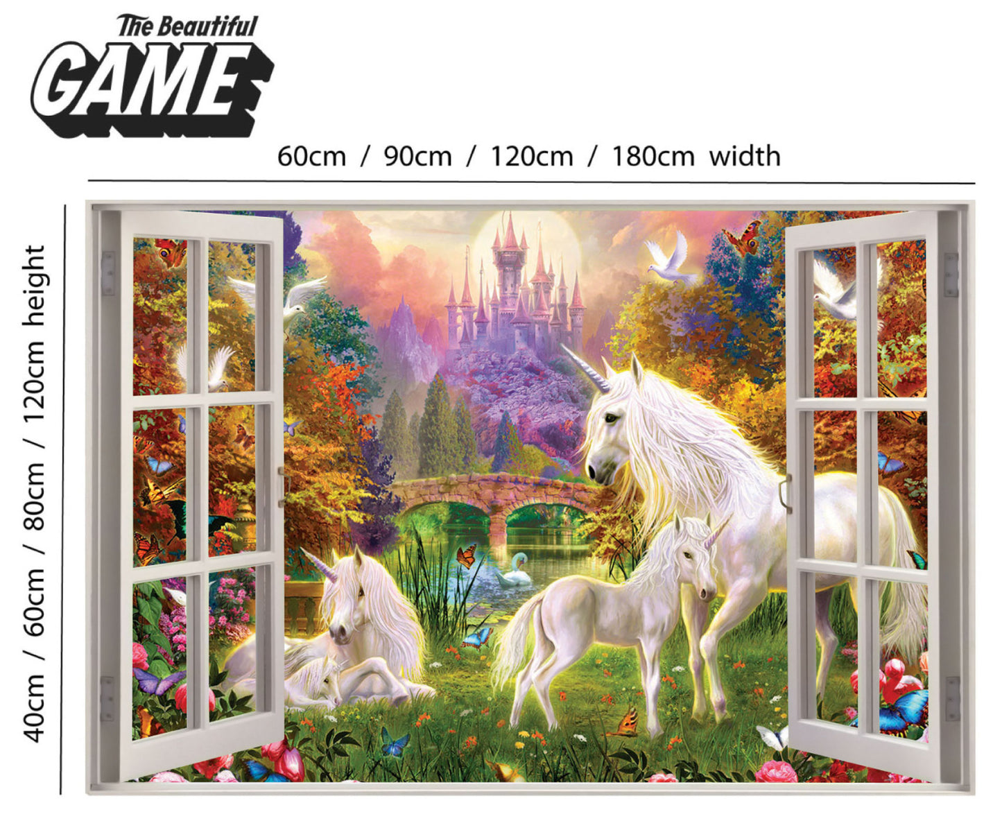 Unicorn Wall Sticker Unicorn Castle Window