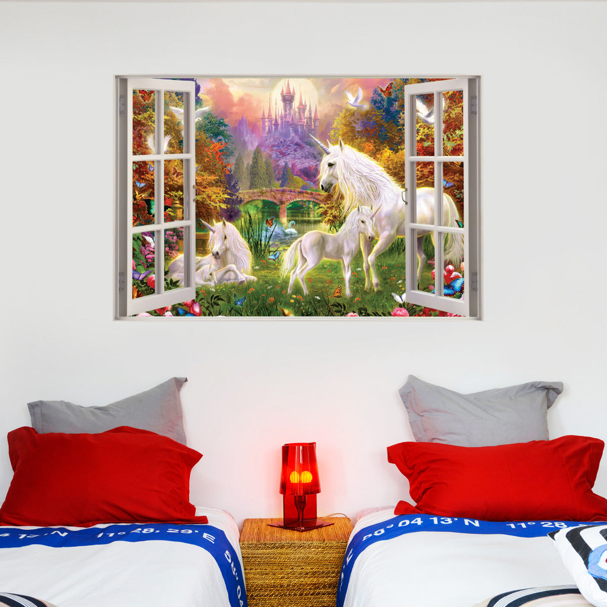 Unicorn Wall Sticker Unicorn Castle Window