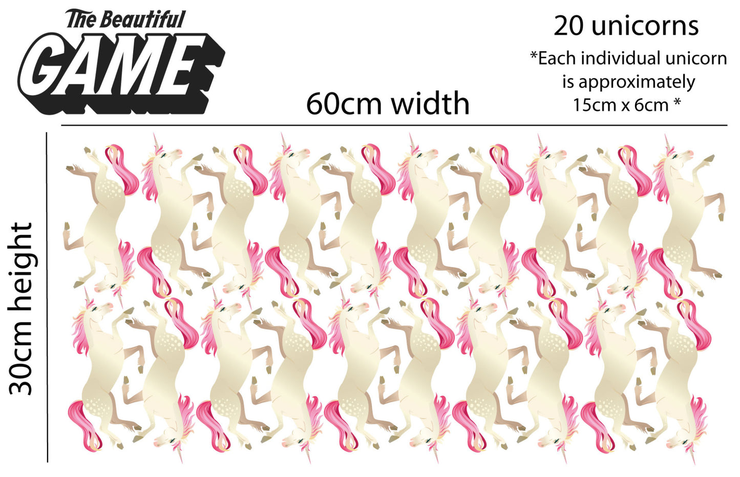 Unicorn Wall Sticker Unicorn Pattern Set