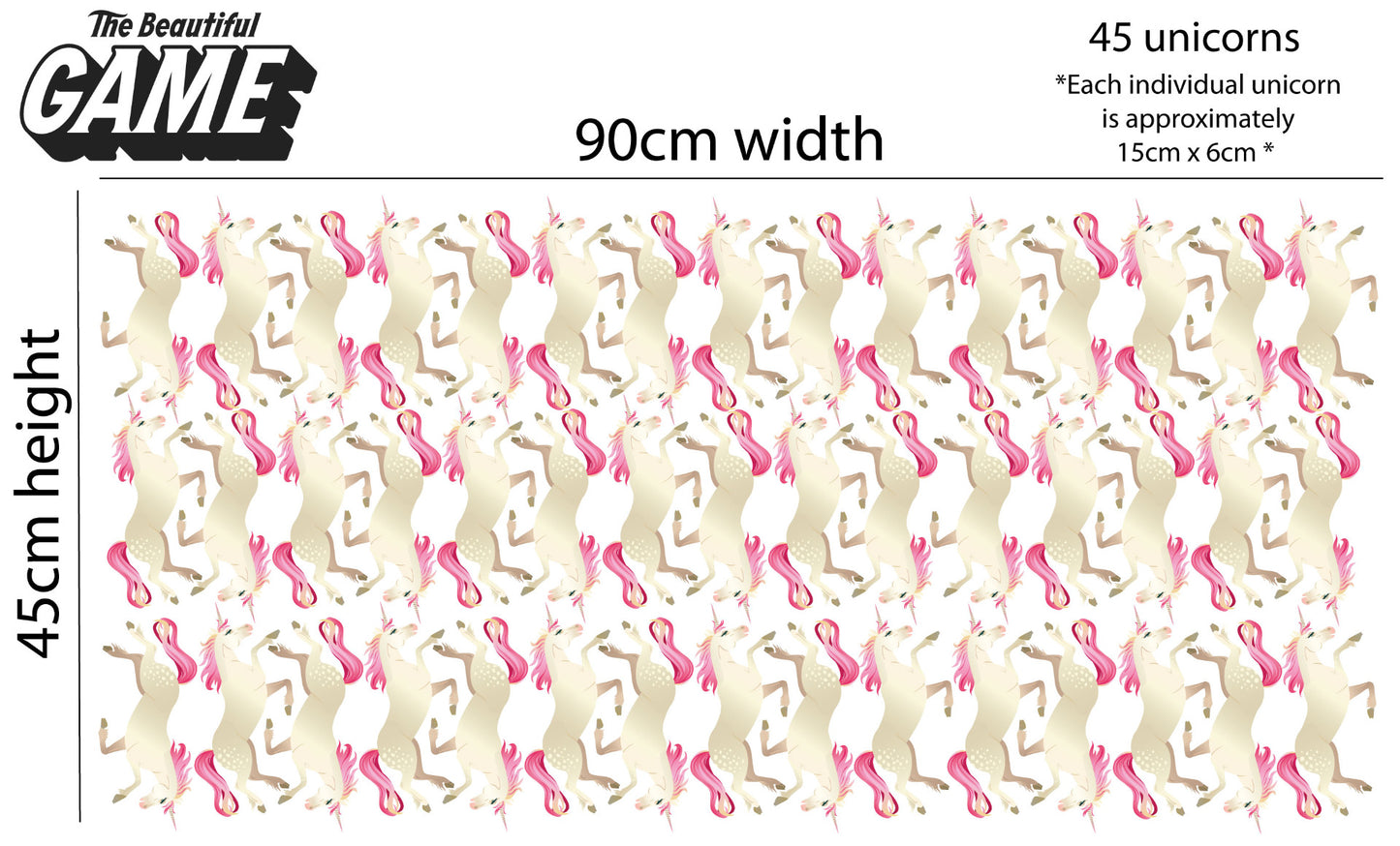 Unicorn Wall Sticker Unicorn Pattern Set