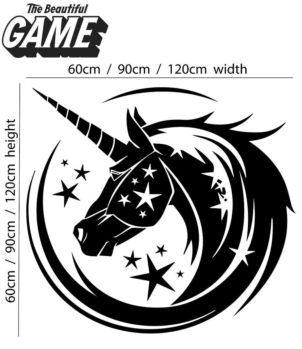Unicorn Wall Sticker Unicorn Whirl
