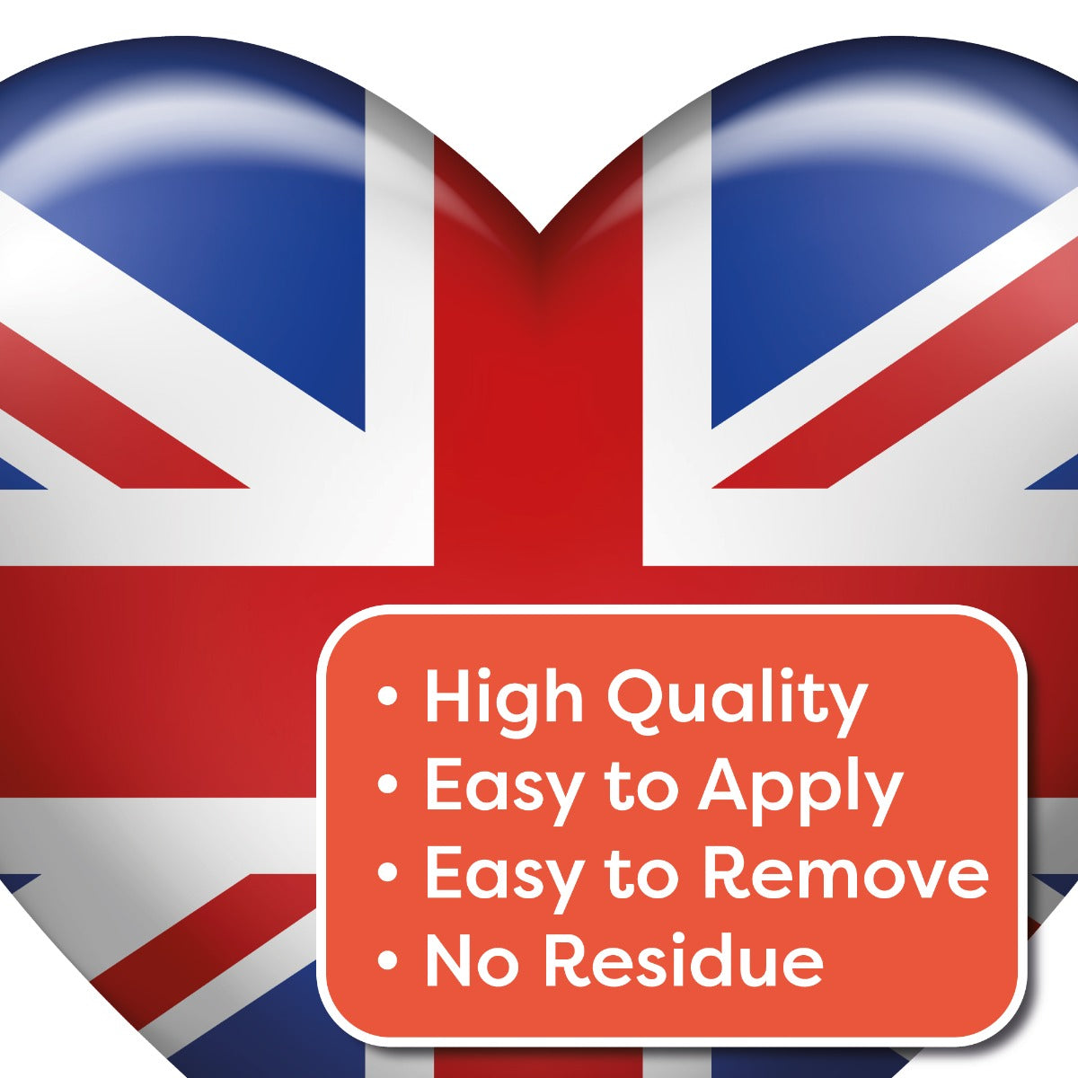 Union Jack Heart Wall Sticker