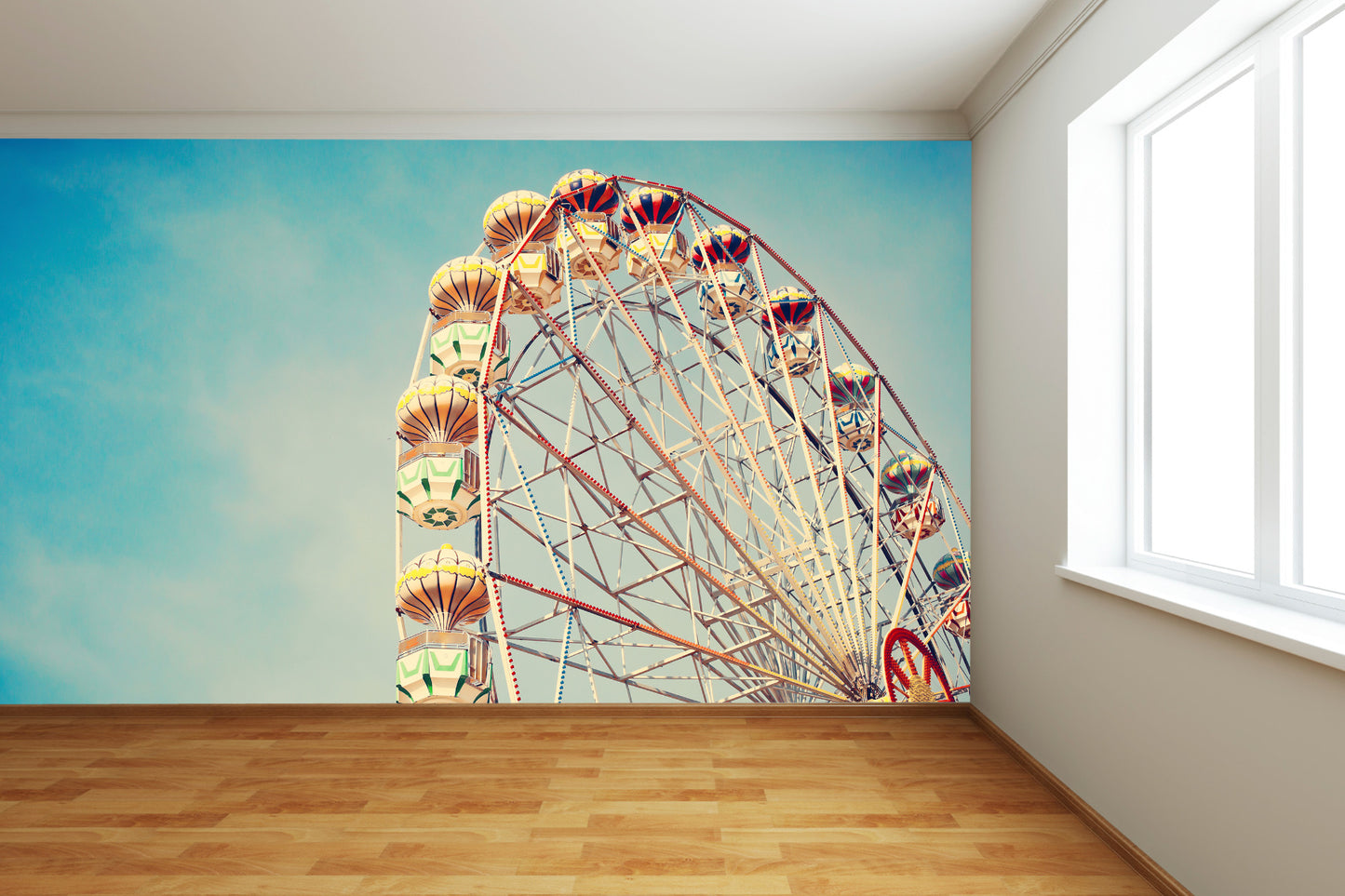 Vintage Ferris Wheel Wall Mural