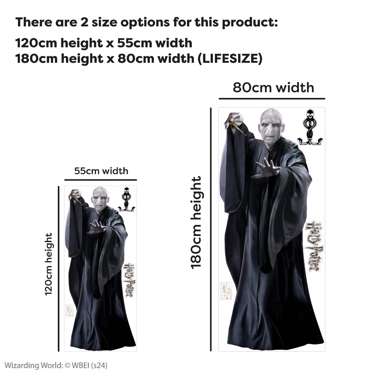 HARRY POTTER Wall Sticker - Voldemort Cut Out Wall Decal Wizarding World Art