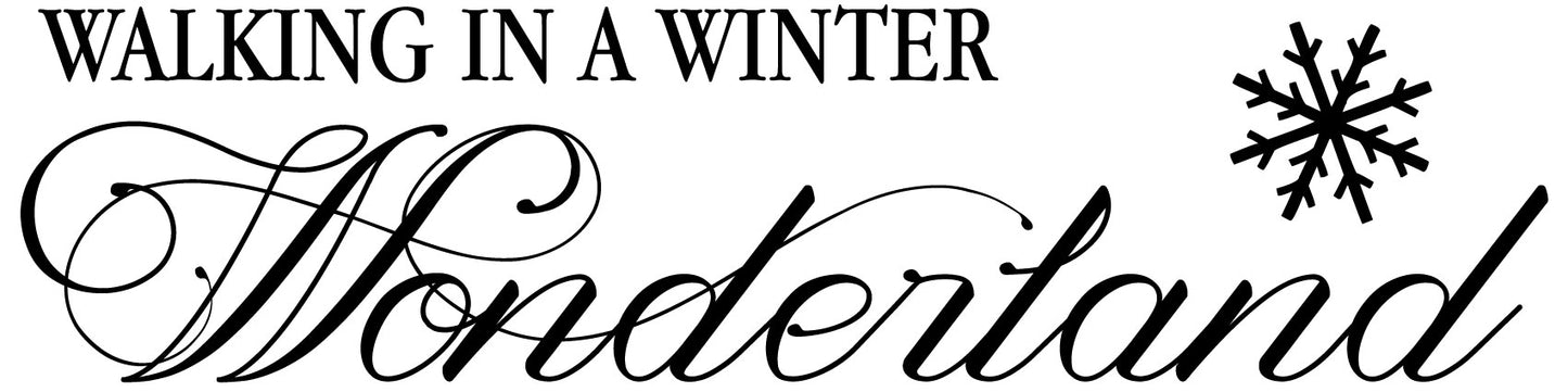 Walking In A Winter Wonderland Wall Sticker