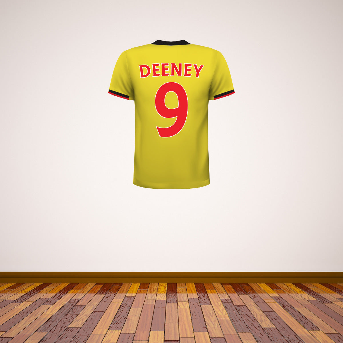 Watford FC - Personalised Name and Number Shirt Wall Sticker