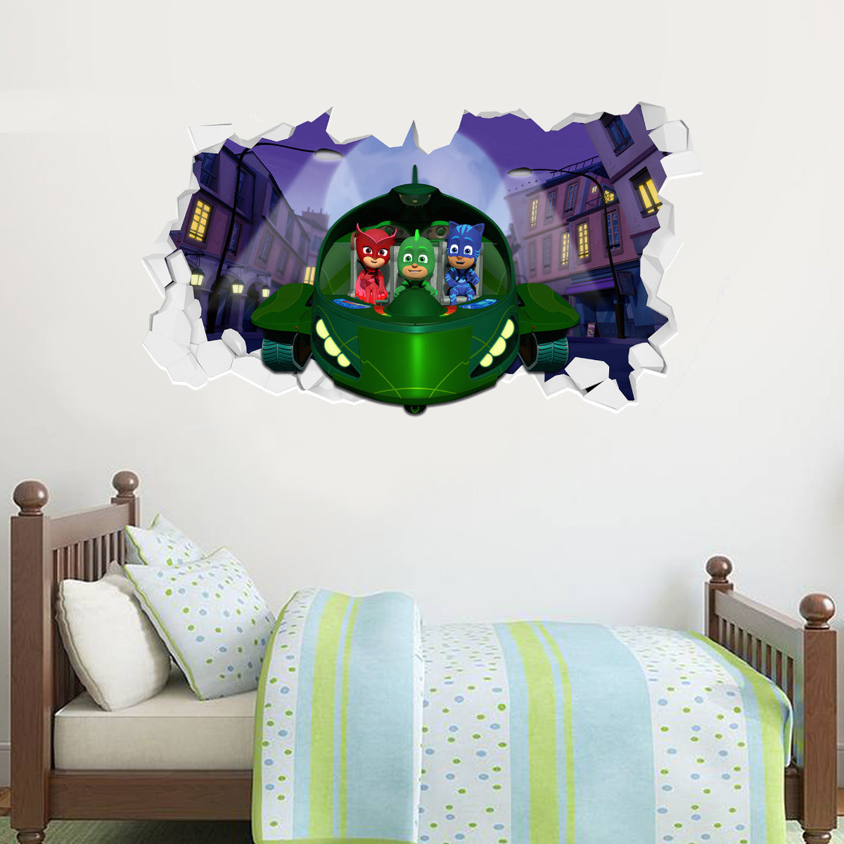 PJ Masks Gekko Mobile Broken Wall Sticker
