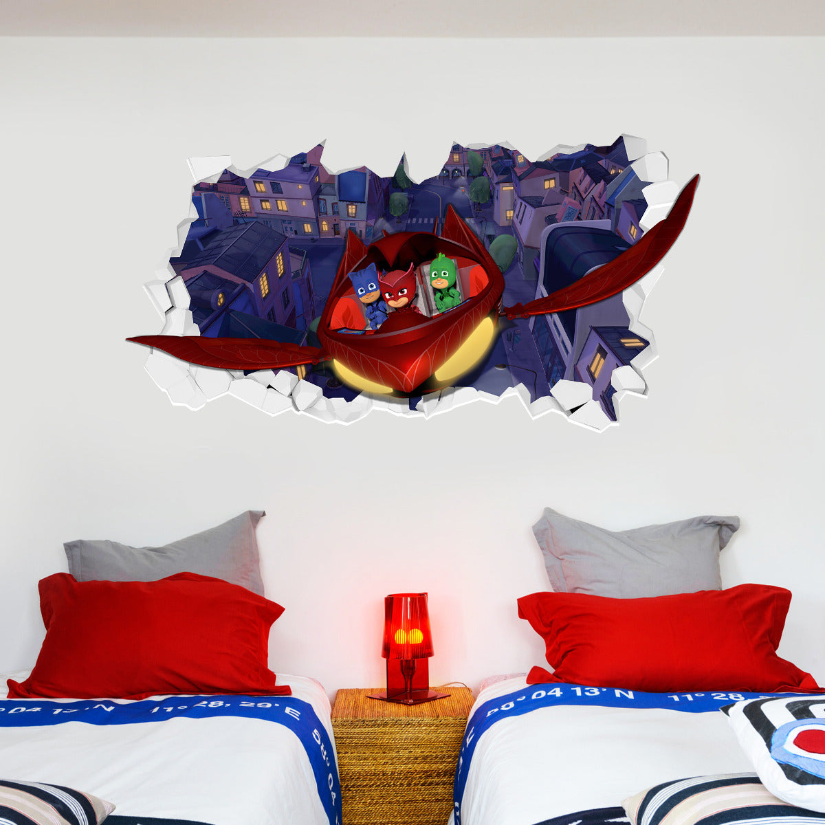 PJ Masks Glider Broken Wall Sticker