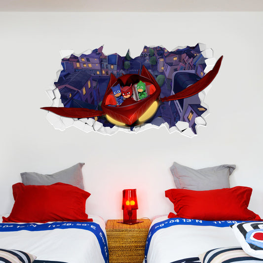 PJ Masks Glider Broken Wall Sticker