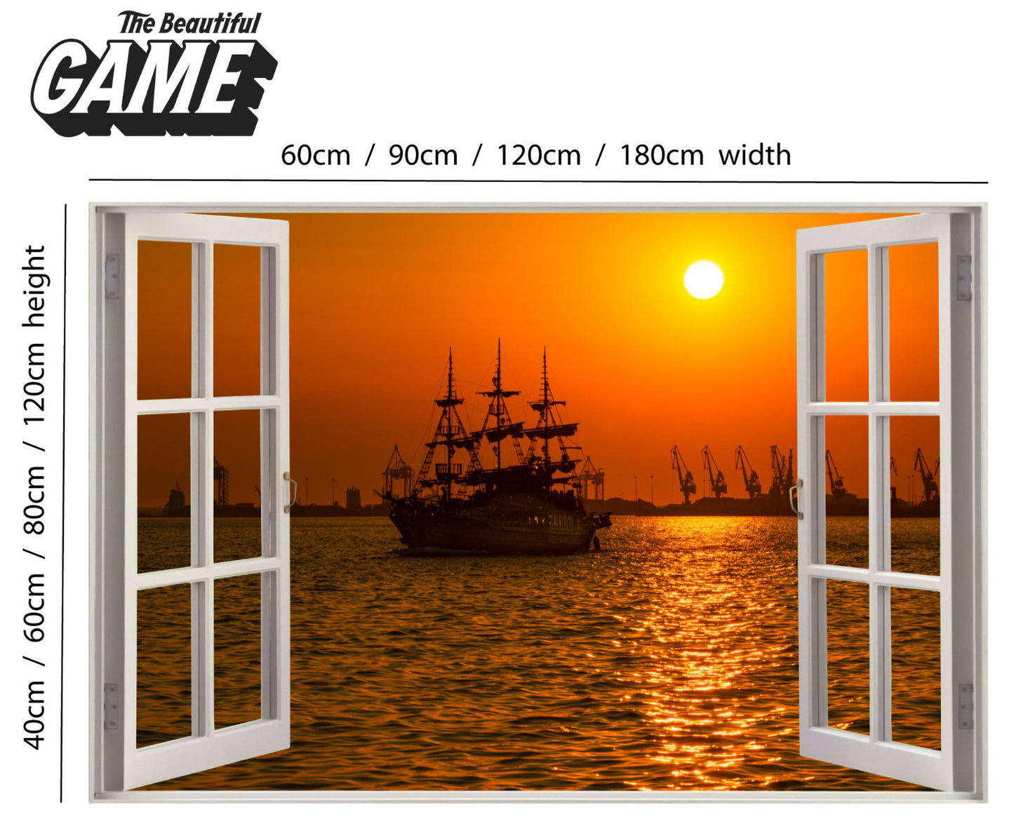 Pirate Wall Sticker Sunset Window